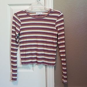 Striped Cropped Long sleeve